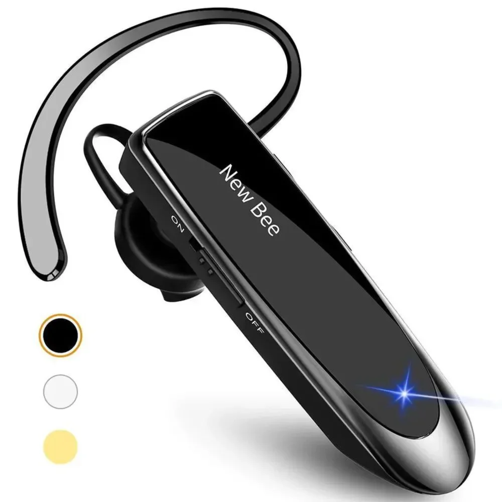 NIB - Get 2 NEW BEE Bluetooth Hands Free Driving/Work Headsets with Microphone